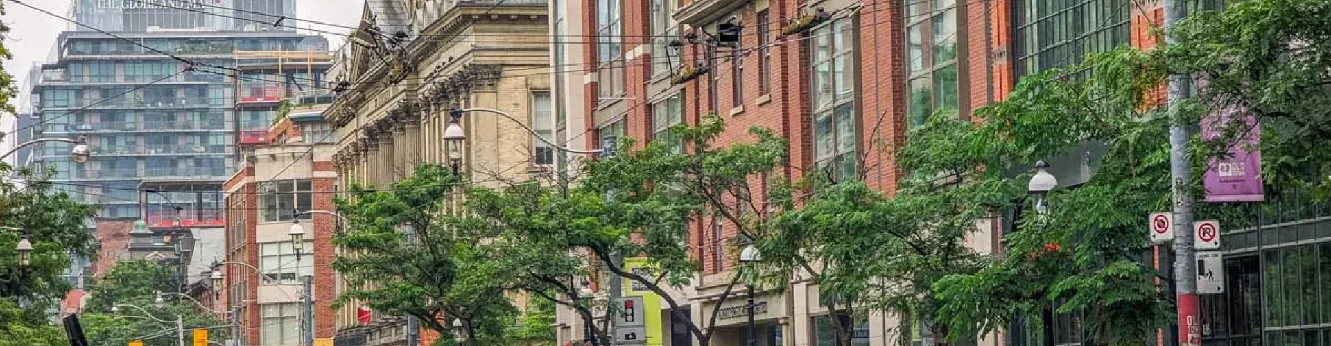 Toronto dining scene at sunset