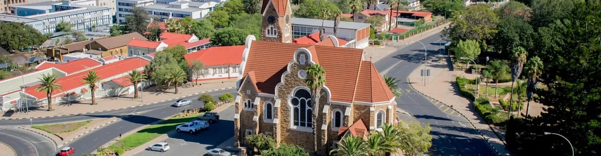 Sunset dining view in Windhoek