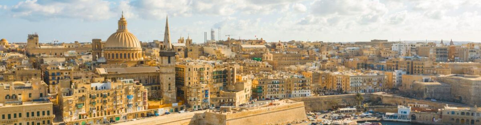Maltese sunset dining scene