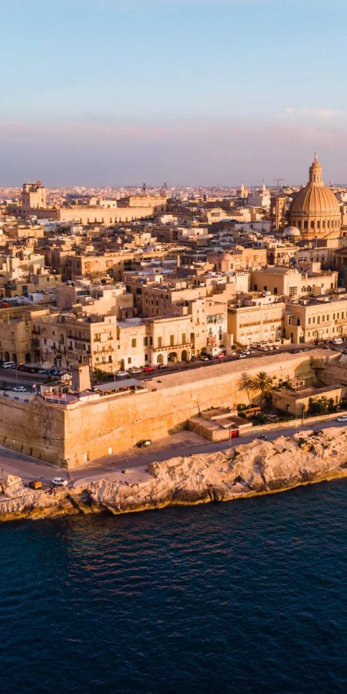 Dining ambience in Valletta