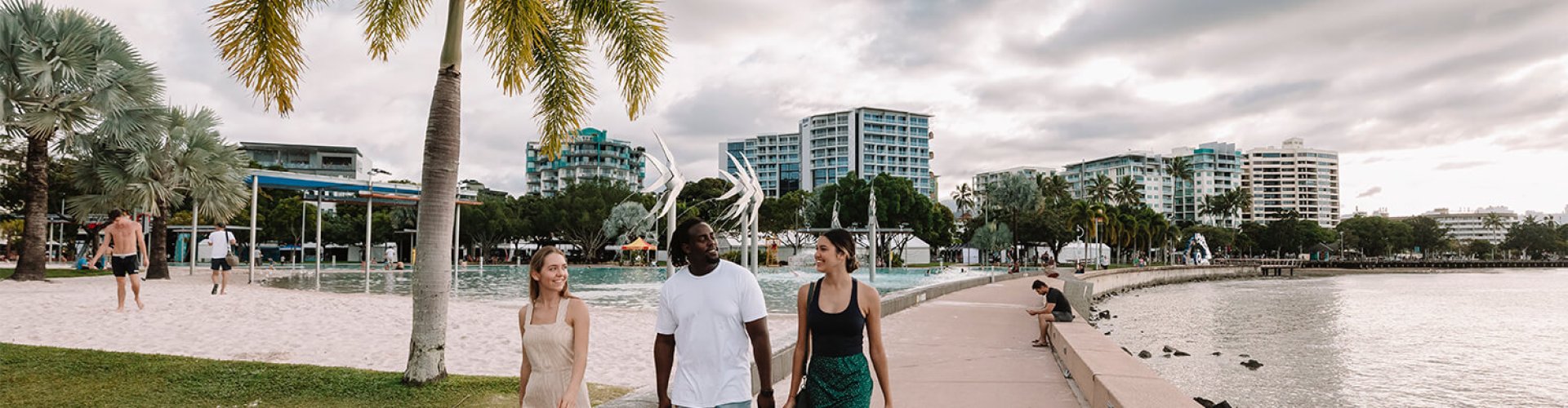 Dining scene in Cairns, Queensland, Australia